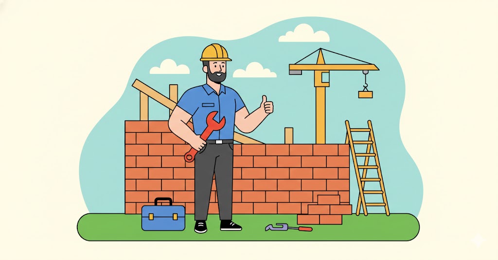 Australian tradesperson on the job site